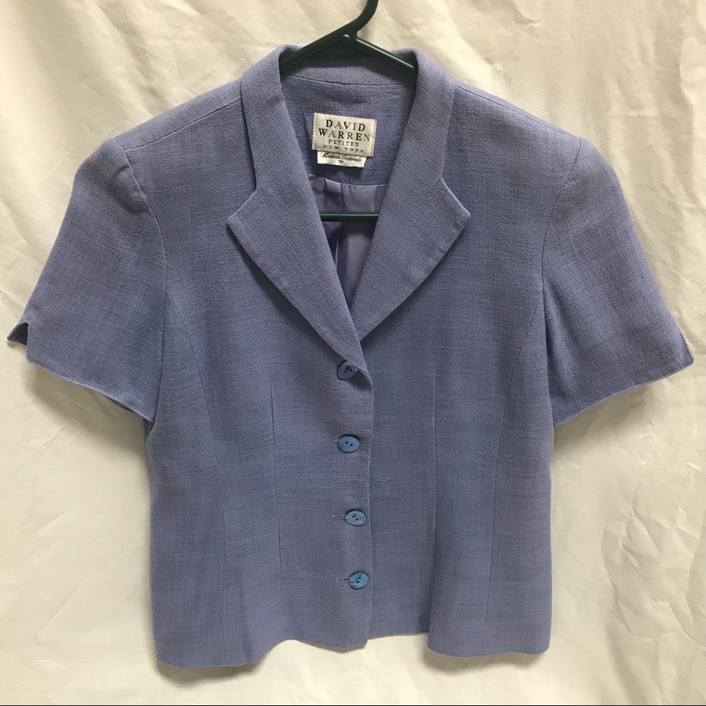 Vintage David Warren Periwinkle Blazer